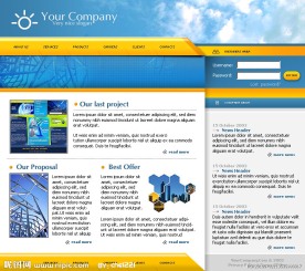 国外商业网站模板