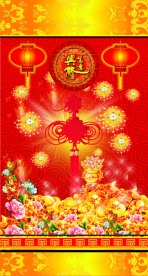 春节商场包柱设计