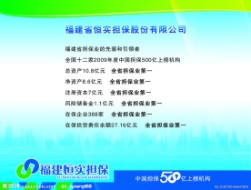 恒实担保展会展板