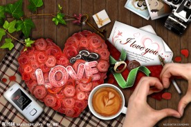 情人节卡通卡素材