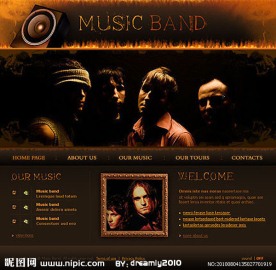 音乐网站模板
