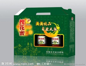 蜂蜜包装设计（展开图）
