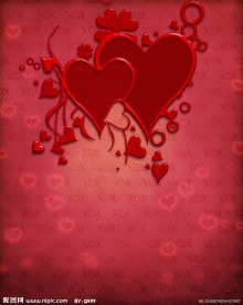 贺卡背景 贺卡 爱心 花纹