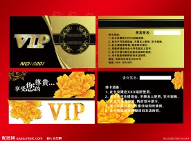 名片 卡片 PVC贵宾卡模板
