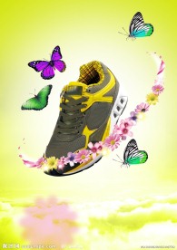 休闲 运动 蝴蝶 花 花朵 天空