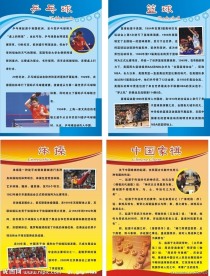 活动室 体育展板