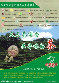 茶叶宣传单正面