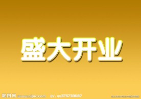 盛大开业 字体