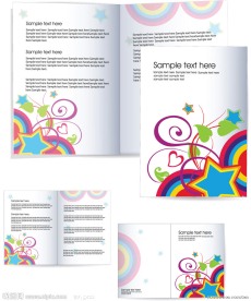 企业宣传画册设计 花纹 花朵 星星