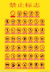 禁止标志图