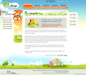 韩国学校网站模板