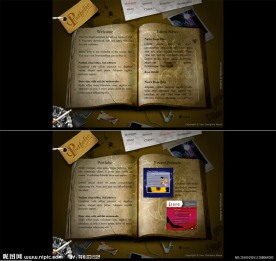 古旧书全FLASH网站模板