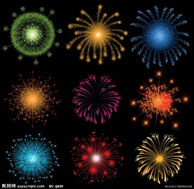 烟火 烟花 礼花 圣诞烟花 春节烟花