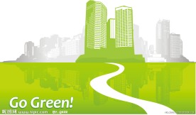 绿色环保 城市环保 城市剪影