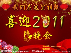 喜庆2011晚会展板