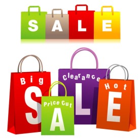 降价促销矢量素材