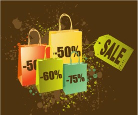 降价促销矢量素材