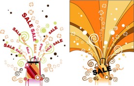 降价促销矢量素材