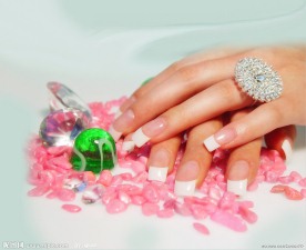 婚纱婚礼新娘指甲戒指