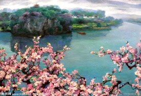 抽象 油画 风景 山水画