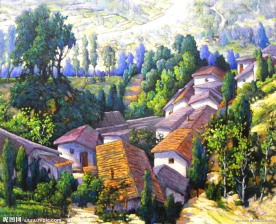 抽象 油画 风景 山水画
