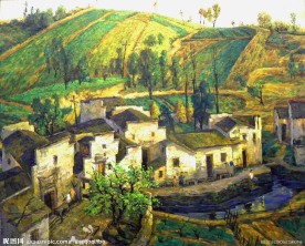 抽象 油画 风景 山水画
