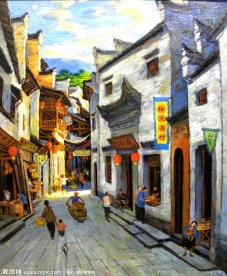 抽象 油画 风景 山水画