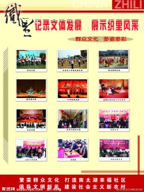 织里风采展板PSD分层模板