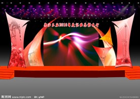 颁奖晚会舞台背景效果图