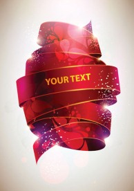 节日丝带矢量素材