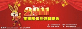 2011元旦晚会背景墙