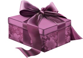 丝带玫瑰花礼物盒