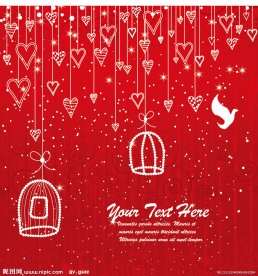 情人节爱心展板背景