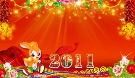 2011年 兔年春节晚会背景素材