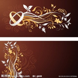 手镯婚纱婚礼贺卡