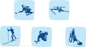 温哥华冬季残奥会运动图标