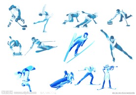 温哥华冬奥会拟人化运动图标