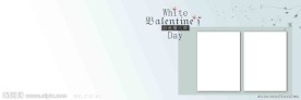 白色情人节写真模板