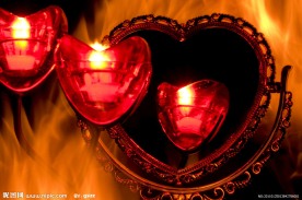 情人节爱心蜡烛