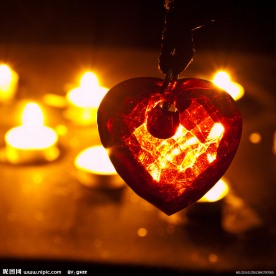 情人节爱心蜡烛
