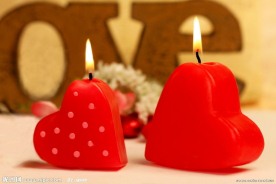 情人节爱心蜡烛