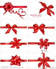 节日丝带矢量素材