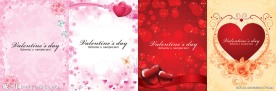 情人节展板4款