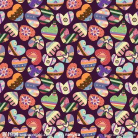 情人节心型卡通背景