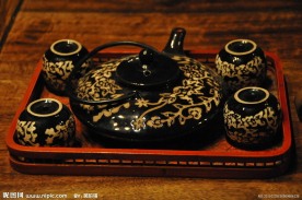 青花瓷古典茶具