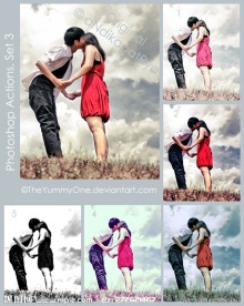 超漂亮影楼婚纱人物PS调色动作