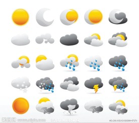 天气图标矢量素材