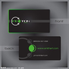 黑色个性名片卡片