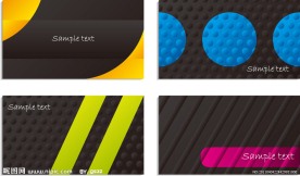 黑色个性名片卡片