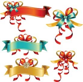 节日丝带矢量素材